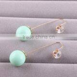 Promotional Fashion New Teardrop Beads Pendant Womens Hoop Earrings thumbnail-2