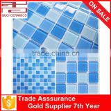 300x300x4mm swimming pool crystal glass mosaic tiles for sale