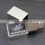LED Red Green Blue White Light USB Flash Driver Crystal Usb Flash Driver Quality Choice thumbnail-2