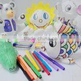 Washable Painting Plush Toy/ Diy Painting Plush Toy/ Painting Plush Toy thumbnail-4