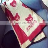 New Ladies Fashion Bear Printed Pashmina Wool Scarf thumbnail-6