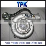 PC220-7 PC270-7 SAA6D102E TURBOCHARGER 6738-81-8181 6738-81-8190