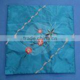 100% Polyester Taffeta Fabric Embroidery Cushion Cover Houseware Household Textile thumbnail-1