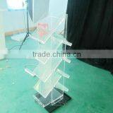 China Manufacturer Brochure Holder Floor Stand, Magazine Display Shelf thumbnail-2