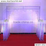 Hottest!! Wedding Crystal Arch Silver Decorative Wedding Stage for Party and Wedding Decoration(MAH-002)