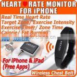 IPhone 4S 5 IPad Chest Strap Sport Calorie Free Apps Wireless Heart Rate Monitor thumbnail-1