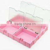 Pink Electronic Case Kit Components Storage Boxes / Small Parts Storage Cabinet L00007