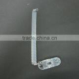 White Plastic Elastic Coiled Spring Lanyard For Wholesale Cheap Factory Price thumbnail-4