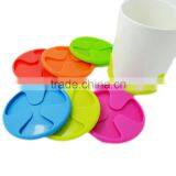 Cheap Goblet Cup Mat Silicone Pads Wine Glasses Mark Colorful Coasters Kitchen Tools thumbnail-4