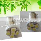 BA9S 4 SMD3528 5 SMD3528 White Automobile Bulbs Auto Lighting System LED Light LED Lamp
