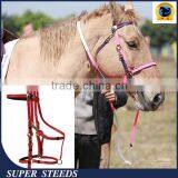 Strong Red Pvc Horse Racing Bridle and Rein With Rustproof Zinc Buckles thumbnail-1