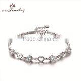 Jewelry Fashion Silver Cable Bracelets for Christmas thumbnail-1