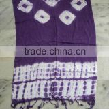 viscose pashmina scarves with hand tie dye