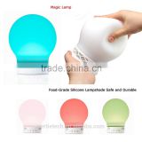 Rechargeable color changing bluetooth smart speaker table lamp touch responsive lamp
