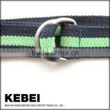 Best Quality Green and Black Striped Webbing Belt