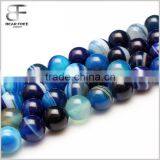 Seven Mixed Color Stripe Agate Natural Gemstone Loose Beads Strand Round Crystal Energy Stone Healing Power for Jewelry Making thumbnail-2