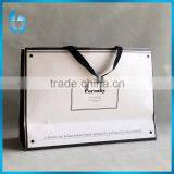 Recyclable White Paper Shopping Bag With Handles