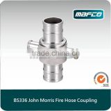 Aluminum BS336 john morris instantaneous types of fire hose couplings fire hose connection
