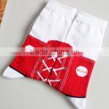 Customized Sports Combed Cotton Silly Sneaker Socks, Crew Silly Sneaker Socks, Make Your Own Socks thumbnail-4