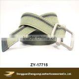 Green Men Military Canvas Belt, Square Buckle Canvas Belts