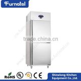 Commercial Equipment Restaurant Mobile Double Glass Door Refrigerator