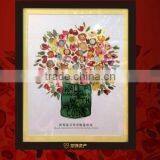 Interior Wall Mural With Coin Flower Decoration thumbnail-1