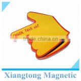 Hot Selling! Yellow Finger Pointing Check-this-out Fridge Magnetic Notepads on Fridge