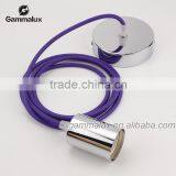 Cord Set With Bulb Socket E26 1.8m Ceiling Pendant Light Purple Lamp Cord thumbnail-2