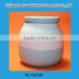 New Simple Style Ceramic Container With Lid for Food Storage thumbnail-4