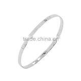 Memories Bangles With Customize Design Word 'LOVE YOURSELF' With 4mm/7mm Width