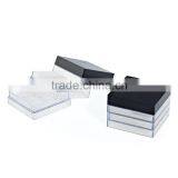 Three-layer Transparent Plastic Cosmetic Compact Powder Case thumbnail-1