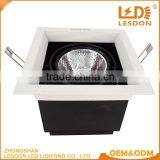 New Design Professional Dimbal Square 12w 15w Cob Led Grille Downlight thumbnail-1