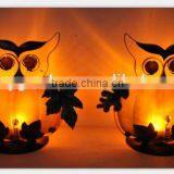 Glass Candle Holder With Led Tealite