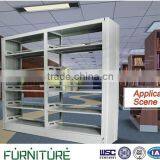2014 Hot Sale Colorful Double Side Library Furniture Metal Library Bookshelf thumbnail-1