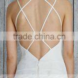 LC14 Sweetheart Sexy Open Back Beach Wedding Dresses Sleeveless Mermaid Vestido De Festa Curto thumbnail-3