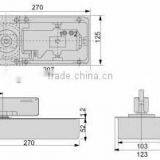 SS-1.8 Double Swing Door Floor Spring Door Hardware, Stainless Steel Floor Spring Glass Door Floor Hinges thumbnail-2