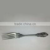 high quality fashion hotel&restaurant fork with handle OEM plating metal fork