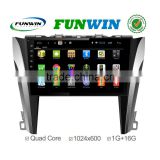 Funwin Android 4.4.2 car dvd player touch screen for toyota camry 2015 navigation system android mirror link