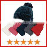 Fancy Braid Little Girl Knitted Beanie Winter Hats (SU-KH53006)