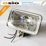 4 inch Square 150 Fog Light Auto Crystal Halogen Sealed Beam H4 Headlight with Housing