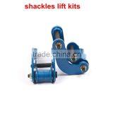 1 Inch&2 Inch Adjustable 4x4 Rear Lift Shackles With Clevis Pin for Pickup Hilux Vigo