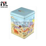 Color metal tin container tin box for storage