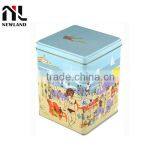 Color metal tin container tin box for storage