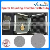 Sperm Quality Inspection Sperm Counting Chamber with Ruby