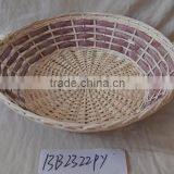 Round Wood Chip Serving Tray With Different Color