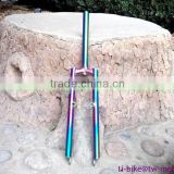 XACD made mountain titanium bikes used mtb front fork, customized colorful fashion fork, special fork