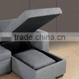 High Quality Modern Fabric Corner Sofa Cum Bed With Storage thumbnail-2
