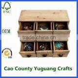 Drawer Makeup Box Wooden Drawer Storage Box 6 Drawer Cabinet Box thumbnail-5