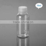 Factory Wholesale 75 ML Plastic Hair Screw Cap PET Bottle With Fine Mist Screw Cap