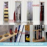 Storage of fishing equipment for fishing mania